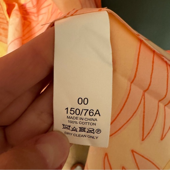 NWOT Kate Spade Grand Daisy Midi Wrap Dress Women's Orange Pink Size 00 - Picture 5 of 5